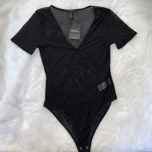 Forever 21 Medium Black Knit Bodysuit
